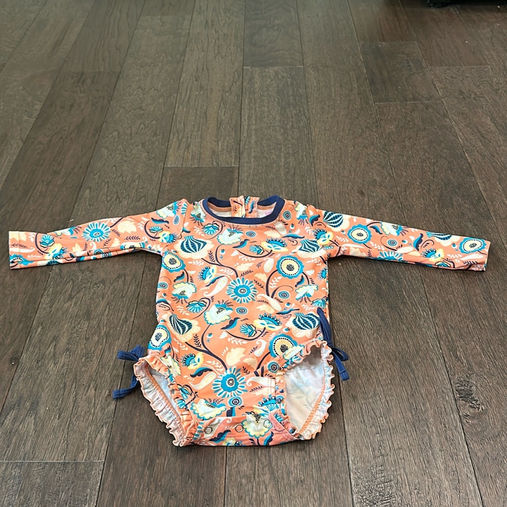 Ruffle Butts One Piece Floral Bathing Suit